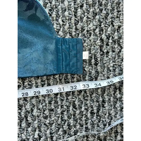 Cacique Invisible Lace Back smoother Lightly Lined Balconette Bra 40F Lingerie