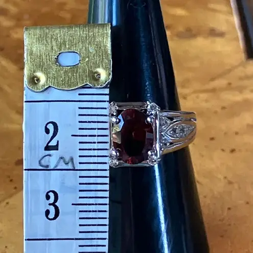 Natural Madeira Citrine Sterling Silver Ring Size 7.75