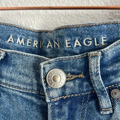 American Eagle  Stretch Highest Rise 90's Boyfriend Denim Jeans Distressed 8