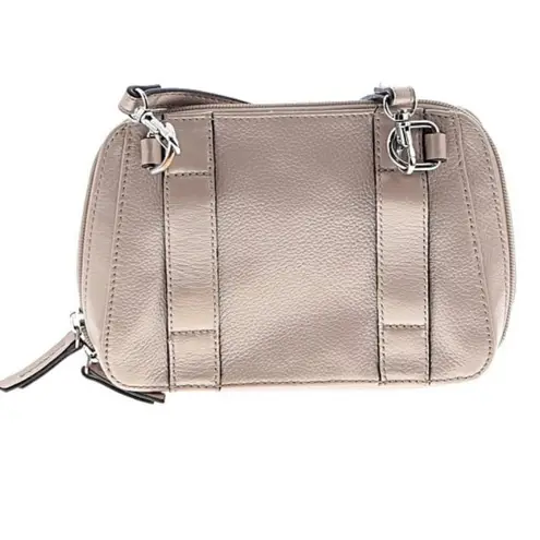 Tignanello BELLA Rose Gold Leather Crossbody Bag EUC Belt Bag Convertible purse Pink