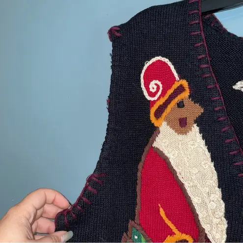 Sigrid Olsen Vintage Ugly Christmas Knit Sweater Vest Size XL