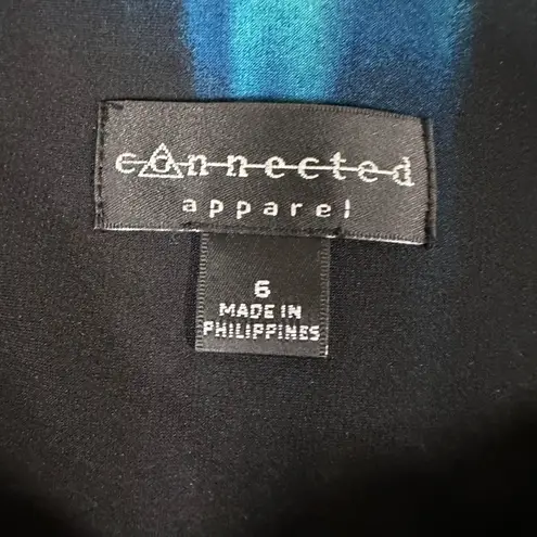 Connected Apparel Vtg Connected Apparel 6 Round Neck Pullover 3/4 Sleeve Sheath Dress Knee Length