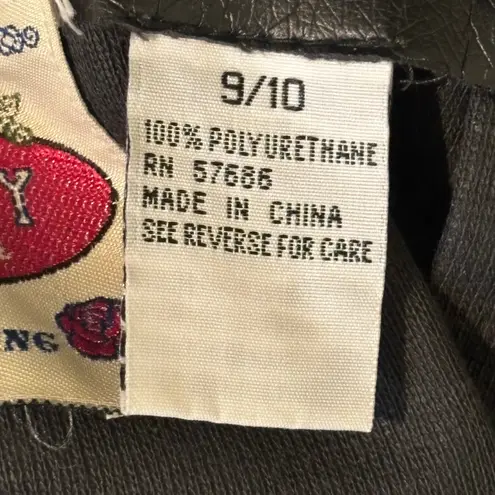 Vintage Highway Faux Leather Skort Overalls