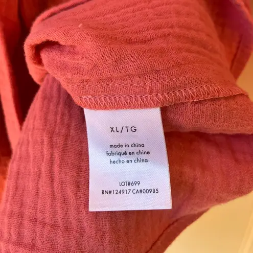 ONIA Cotton Gauze Wrap Dress XL