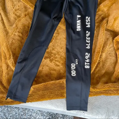 Alexander Wang Black Credit Card Print Scuba Legging