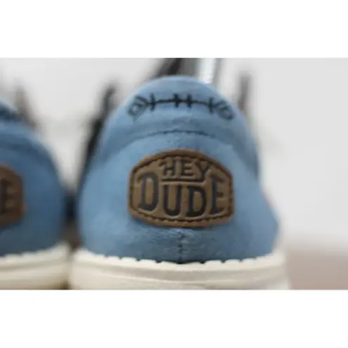 Hey Dude Wendy Chambray Off Black Boho Loafers Comfort Casual Shoes US 7