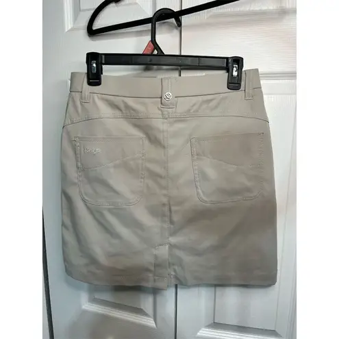 Daily Sports Women's Beige Skort Size M Short Casual with Pockets Tan Size M