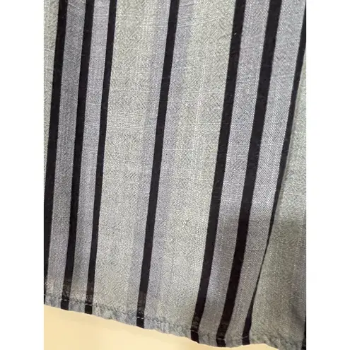 Dear John Pullover Top Blue Striped Tunic Top Size Medium NWT
