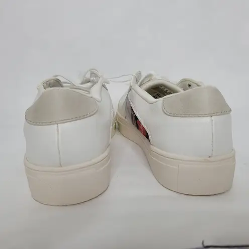 American Eagle  Outfitters Womens 8 White & Plaid Sneaker Shoes