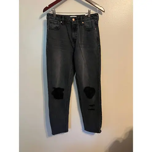 Boheme Harold Distressed Mom Jeans NWT Sz. 27 Black