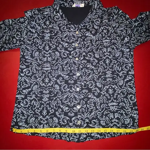 Fresh Produce Women’s M Cotton Paisley Button Shirt Jacket shacket comfy casual