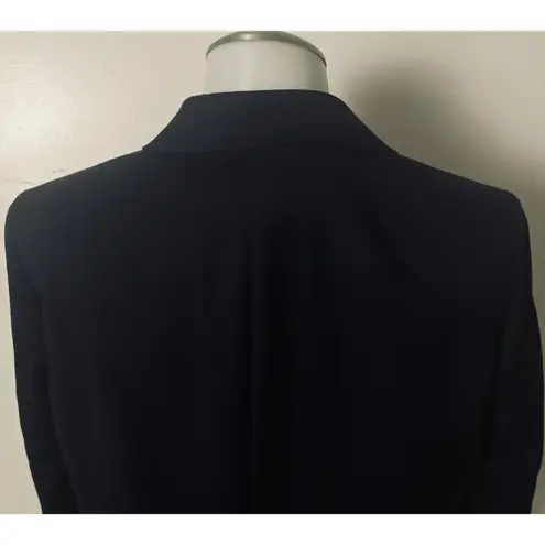 Brooks Brothers 346 Women's Black Career Work Classic Fit Wool Blazer Size 10