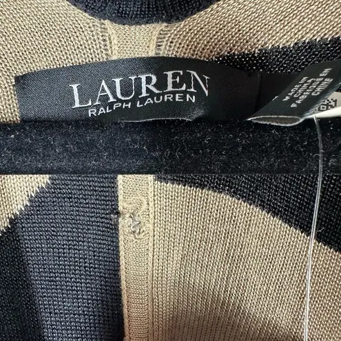 Ralph Lauren Women's New Geo Print Poncho Cardigan Shawl Size Large/XL FLAWED