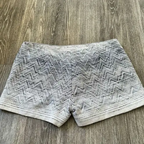 L'Agence L’Agence jacquard Chevron twill shorts