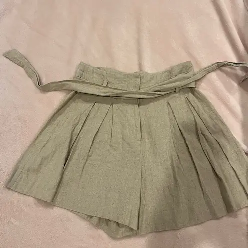 ZARA  Linen Beige Shorts