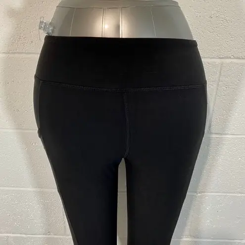Rae Mode Full Length Black Butter Leggings w Side Pockets Size Small