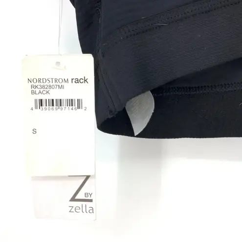 Zella Z By  Women's Size Small Sports Bra Stretch Scoop Neck Athletic Black