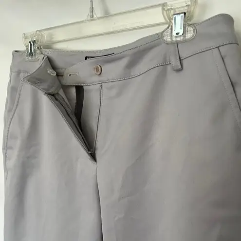 Peace of Cloth Bermuda Womens Short Sz 6 Preppy Career Stretch Cuff Trouser Gray