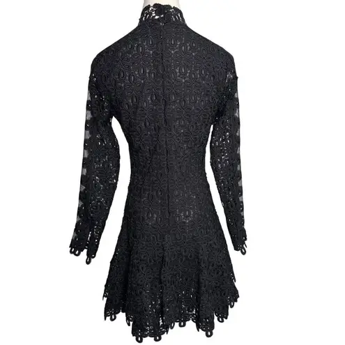 Simkhai Signature Joy Guipure Lace Mini Dress Black size 4