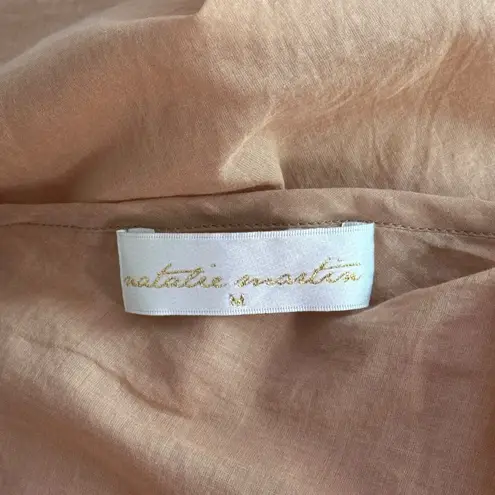 Natalie Martin Sheer Cotton Slip Mini Dress Size M Clean Girl Minimalist Lounge