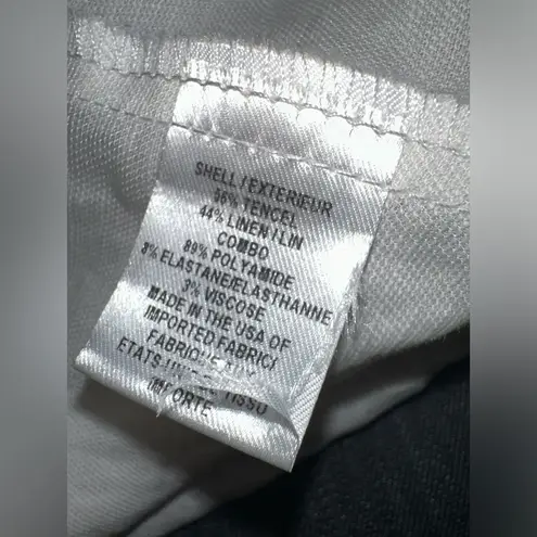 Milly Linen Blend White Crochet White Tank Top Made In USA NWOT Size 0