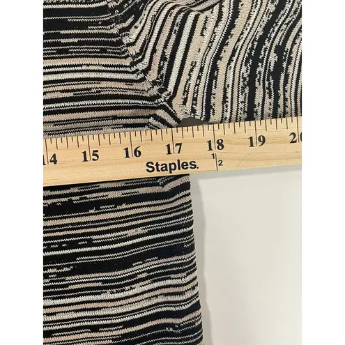 Pendleton Striped Knit Top Women's Medium 3/4 Sleeve Casual Pullover