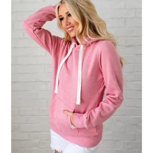 Reflex Women's Bright Pink Haisley Hooded Sweatshirt Sz L Cozycore Normcore Size L