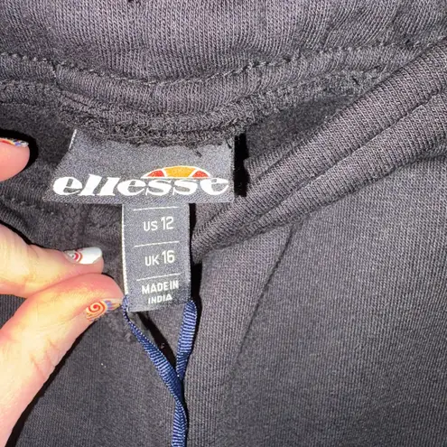 Elllesse NWT Black Crystal Women's Jogger Pants ss 12 (L/XL)