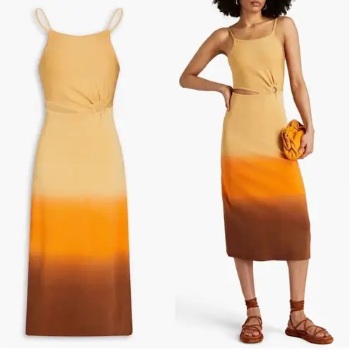 Sandro Aja Dress Orange Womens Size FR 38 US