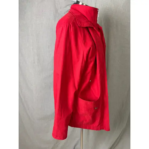 Mackintosh New England Red Jacket Nautical Windbreaker Striped Lining M Size M