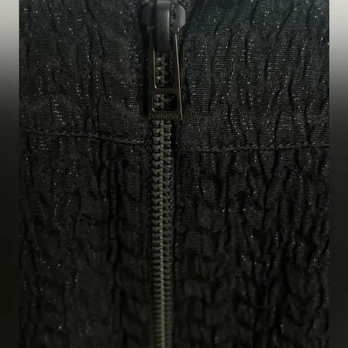 Zadig & Voltaire Deluxe metallic Black textured Pencil Skirt