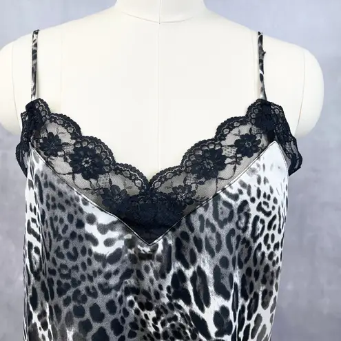 Davi & Dani Womens Leopard Cami Size M Y2K Lingeriecore Sultry Club Night Edgy