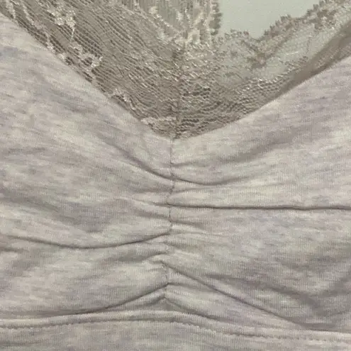 NWT GAP BODY SIZE SMALL OATMEAL COLOR SHORT NIGHTGOWN LOUNGE DRESS LACE T BACK