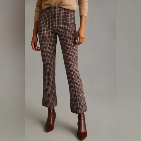 Maeve NTM: by Anthropologie Margot Herringbone Orange, Blue & Tan Knit Pants L
