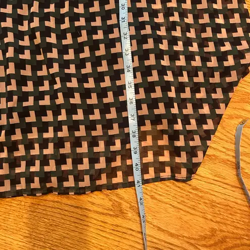 Chic Geometric Patterned Dress Black