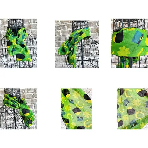 Retro Infinity St Patrick's Scarf Pot of Gold Parade Irish Party 34 L x … Green