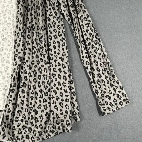Tart Intimates Womens XL Gray Animal Print Open Front High Low Cardigan Sweater - Image 4