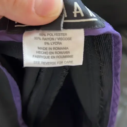 EUC Thalian Black Slack Trouser Career Pants sz 4