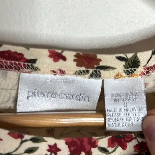 Pierre Cardin Y2K floral prairie cottagecore floral print modest home dress sz S