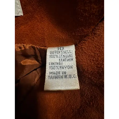 Ellen Tracy Vintage 80s-90s Linda Allard for Suede Pencil Skirt Rust Brown (10)