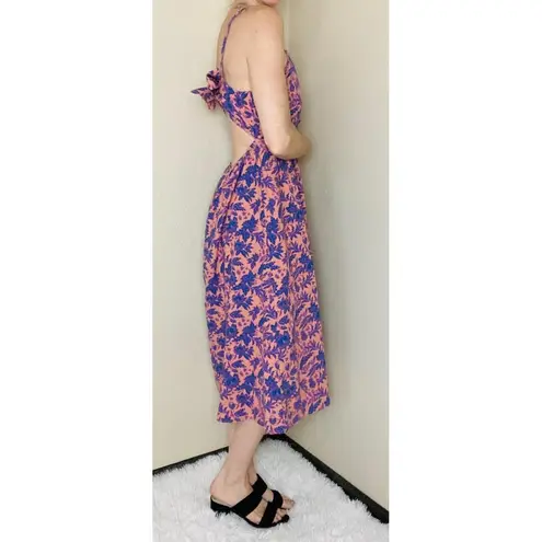 Universal Threads NWT Universal Thread Pink & Purple Floral Open Back Midi Tank Dress