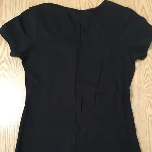 Hooters B25 Girl Worn Uniform V-Neck T-shirt Lafayette Indiana Cotton Size Small