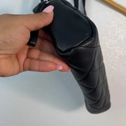 Tahari Quilted Black Shoulder Bag