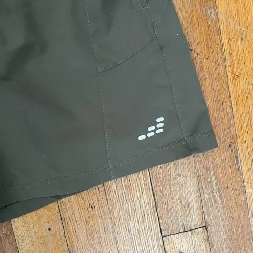 Bcg dark camo green women size small workout athletic shorts pockets casual