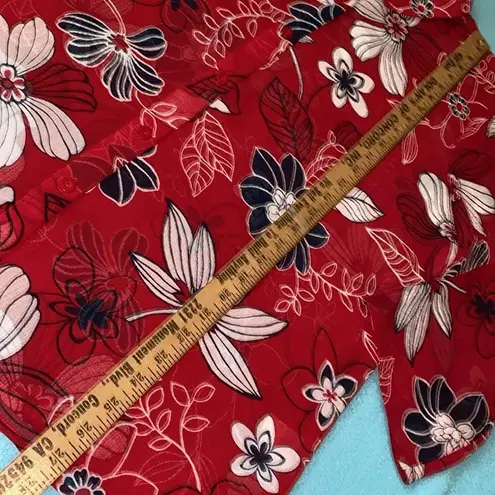 Alfred Dunner  2pc set floral collar button up top and embellished tank size 16 thumbnail 9