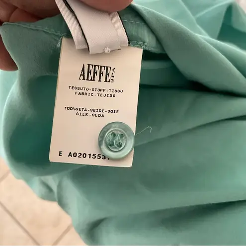 Moschino Silk Sleeveless Ruffle Front Size 8