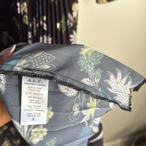 ALC Frank A.L.C. Josefa Silk Midi Dress 8