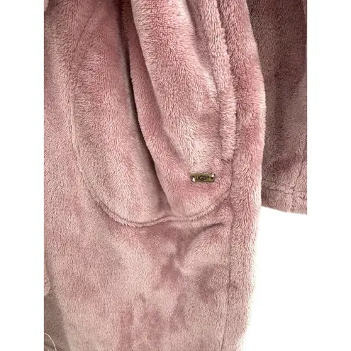 UGG  Miranda Fleece Hooded Robe Women's Size Large Pink Spa Fuzzy