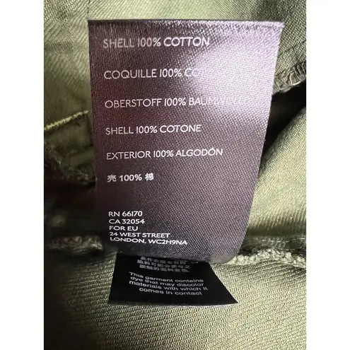 Free People  Zippered Camouflage Denim Military Jacket Women’s Size Small