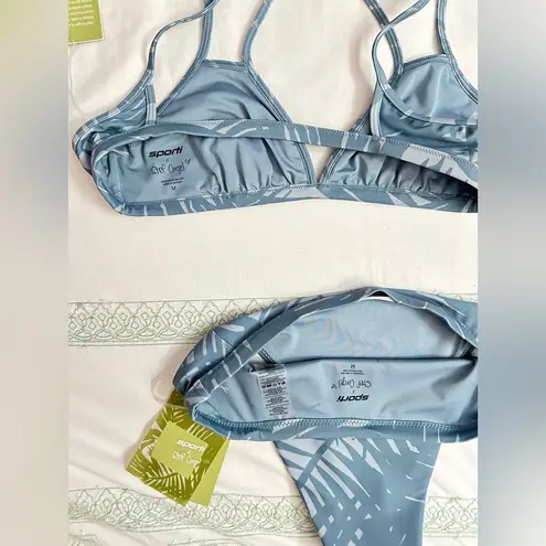 Billabong NWT Sporti x Stef Corgel Isla Palm Shadow Bikini Set - Dusk Blue - M/M